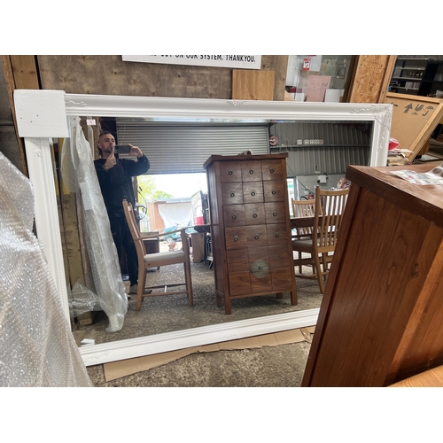 1 - Huge white framed mirror 200cm x 138cm