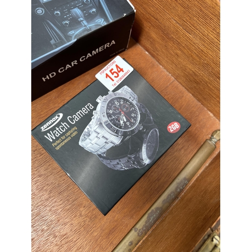 154 - new boxed wrist watch with camera