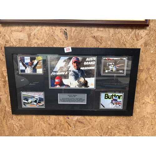 229 - Jensen Button F1 framed photo