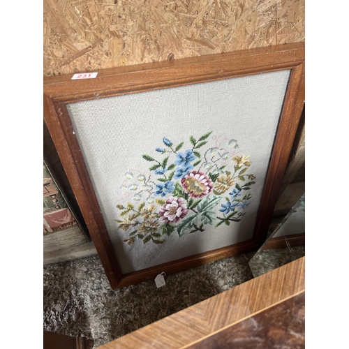 231 - Framed tapestry