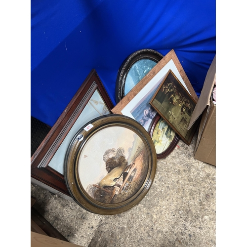 61 - Qty framed pictures