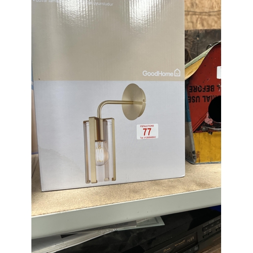 77 - boxed light fitting