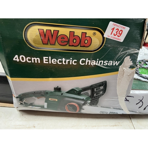 139 - 40cm 240v electric chainsaw