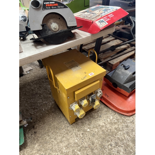 193 - industrial 110v transformer box