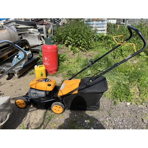 544 - McCulloch petrol mower with grass bag SOLD AS SEEN