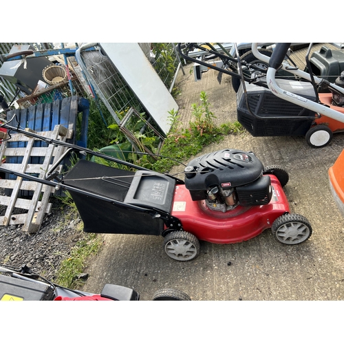 550 - MTD petrol mower with grass bag SOLD AS SEEN