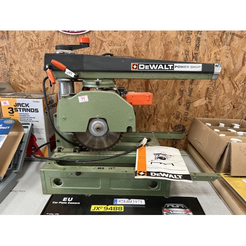 71 - Dewalt dw1251 Radial arm saw