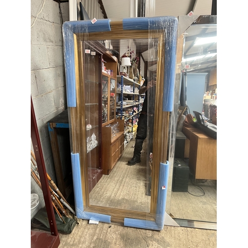 323 - Large gold framed mirror