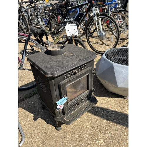 103 - cast iron log burner