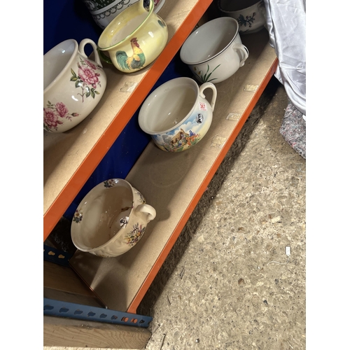 367 - 4 x China chamber pots