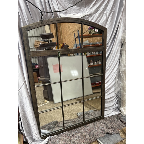 368 - large arch top garden mirror