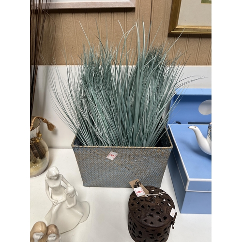 9 - faux grass plant