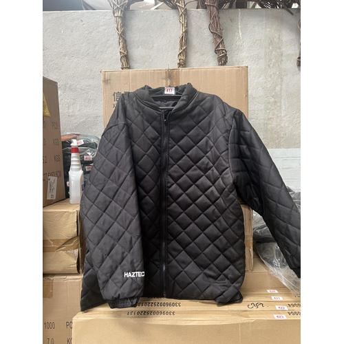 417 - Black padded jacket size XL