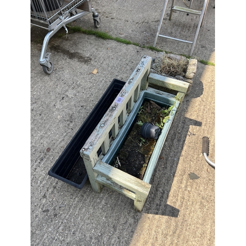 556 - garden bench planter