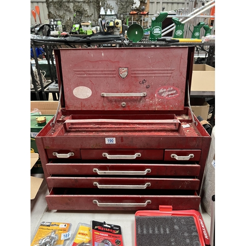 190 - RED TOOL BOX