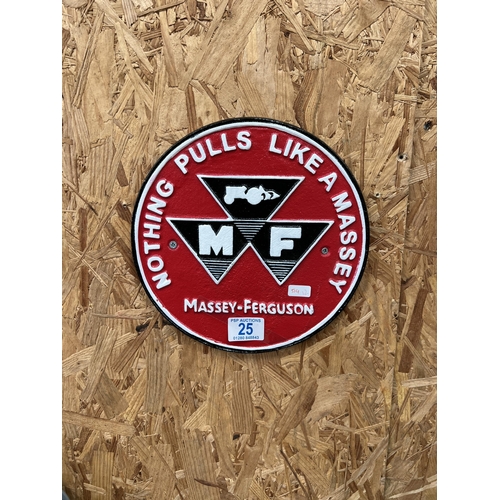 25 - MASSEY FERGUSON SIGN H514