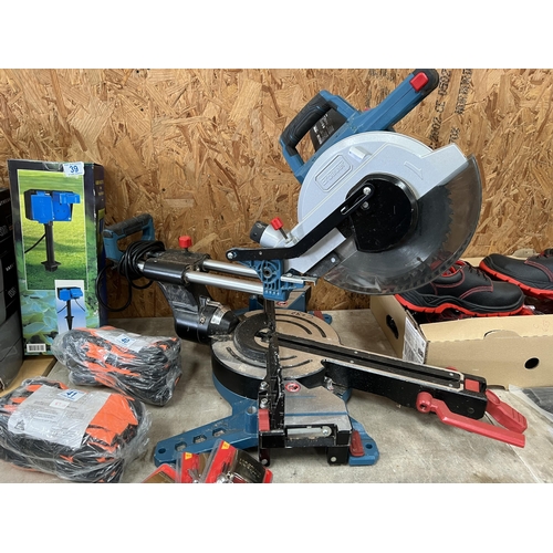 Erbauer 216mm deals sliding mitre saw