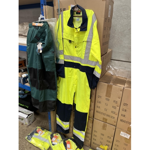 410 - high viz overalls xl