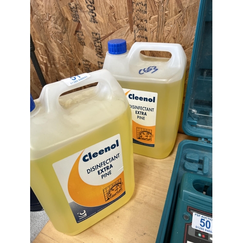 51 - X2 CONTAINERS OF DISINFECTANT