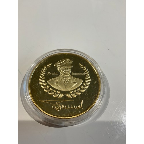 153 - 2 x German coins in capsules , one gold coloured , one silver coloured