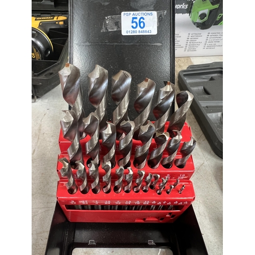 56 - H12   29 piece  drill set