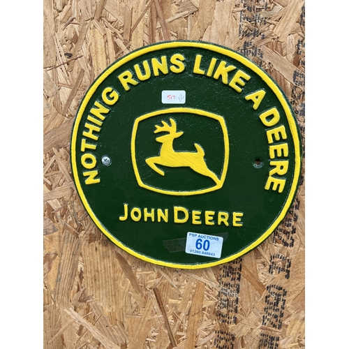 60 - H517  John deere plaque