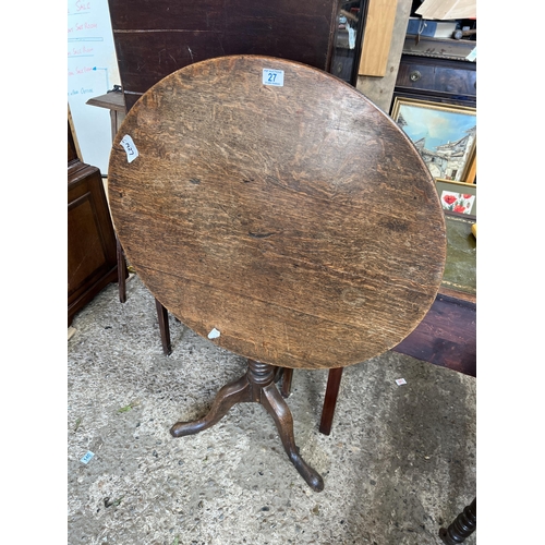 27 - round drop leaf table 31” diameter