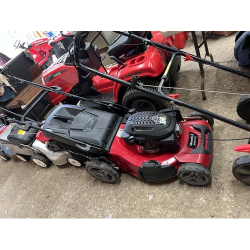 444 - 2018 Mountfield HW531PD petrol mower , starts but poor running no 81