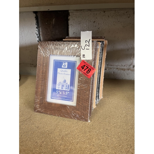 478 - Qty new photo frames