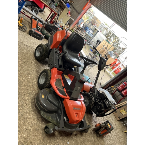 1 - Husqvarna PR17 rideon mower garden tractor full working order only 387 hours no 79