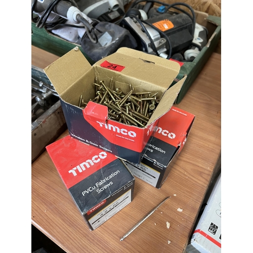 24 - 4 x boxes screws 4.8 x 65