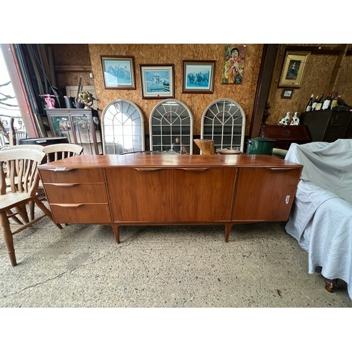 2 - mid century McIntosh furniture teak sideboard 79.5” x 18” x 30”