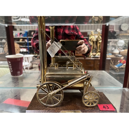 43 - Stephenson’s Rocket brass model