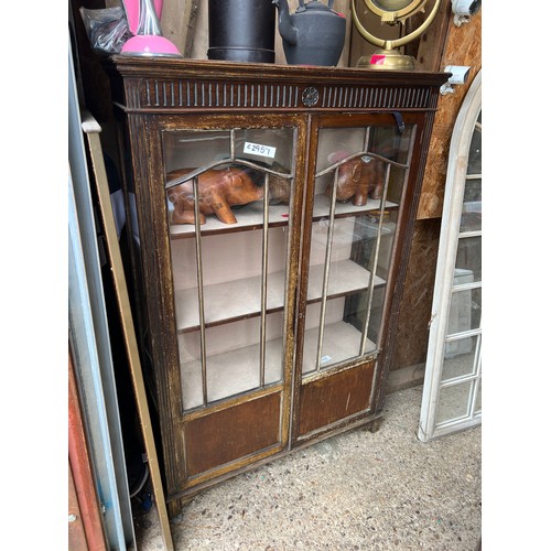 23 - vintage glazed display cabinet