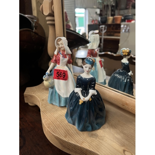 569 - 2 x Royal Doulton figures...