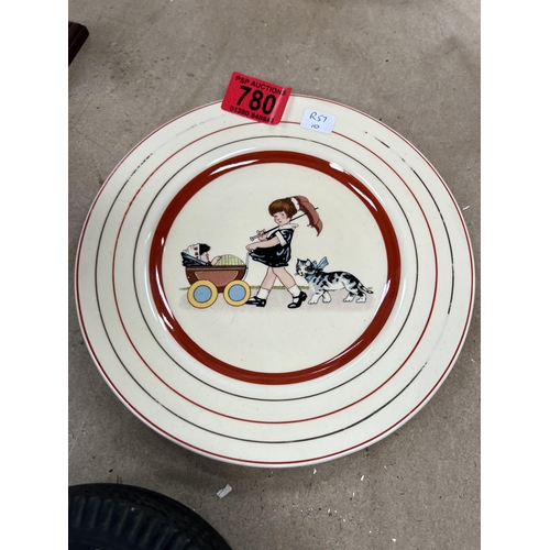 780 - Clarice Cliff child plate r57