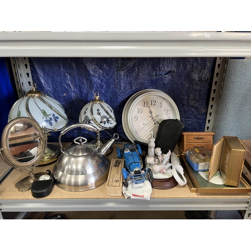 867 - shelf mixed bric a brac