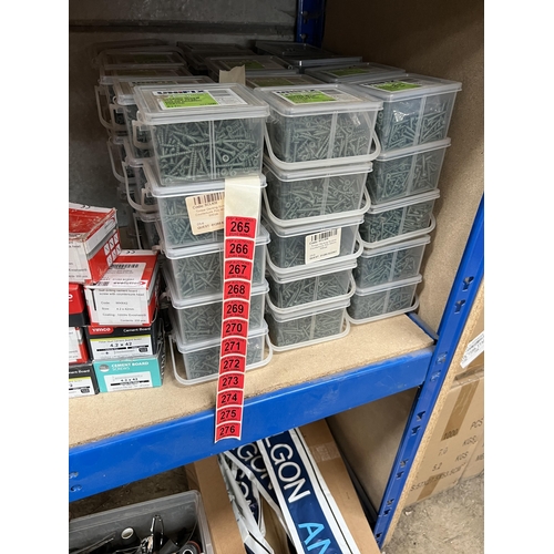 270 - 5 x tubs decking screws , 500 pcs in each tub 8x1 1/2