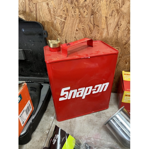 36 - Snap on fuel can h535