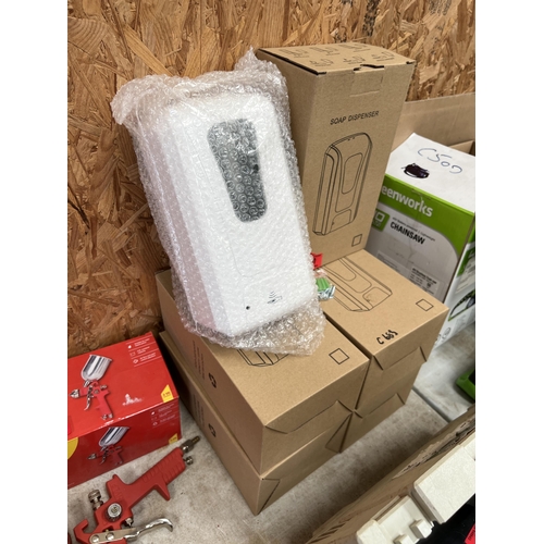 40 - 5 x new boxed soap dispensers