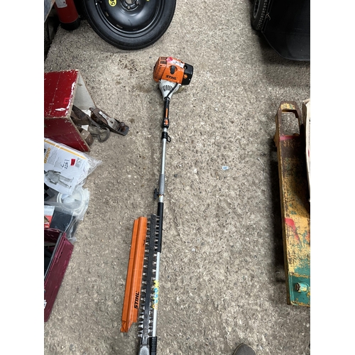 405 - Stihl petrol pole hedge cutter