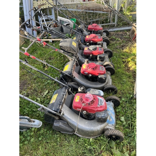 488 - 5 x Honda petrol mowers all SAS