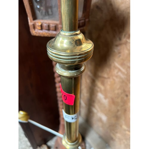 70 - heavy brass standard lamp