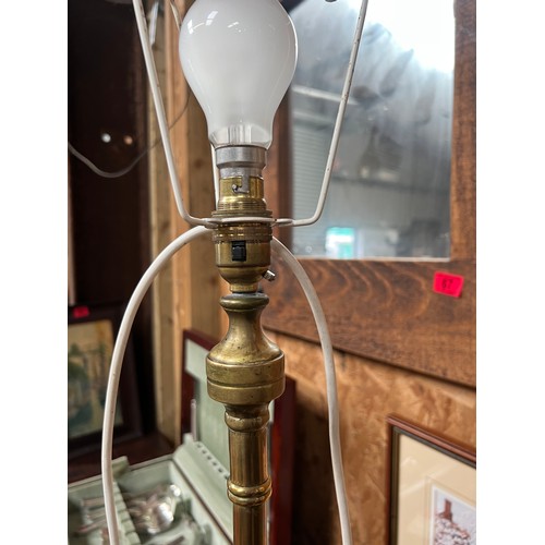 70 - heavy brass standard lamp