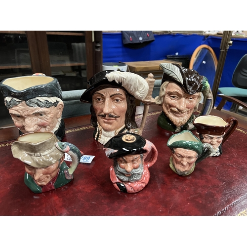 789 - 7 x Royal Doulton Character jugs