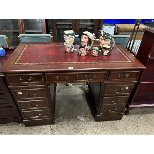 790 - leather top desk