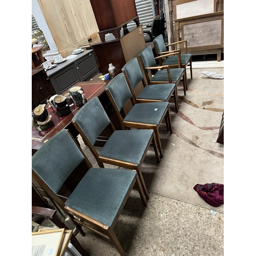 799 - 6 x dinning chairs mid century