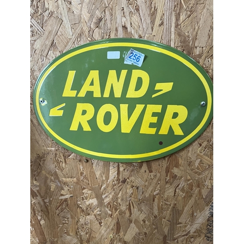 256 - enamel vintage style sign LAND ROVER h...