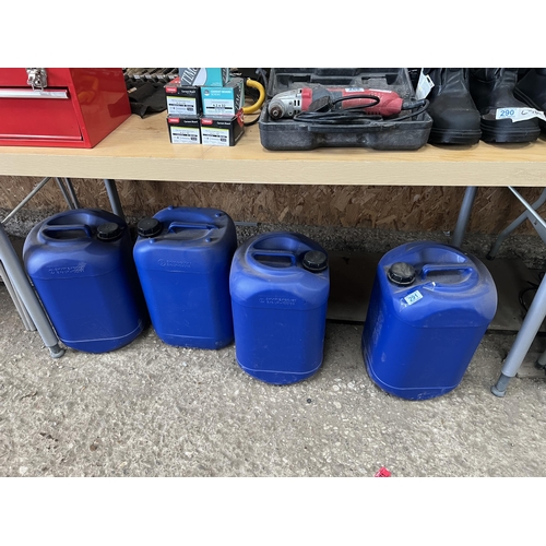 291 - 4 x water containers