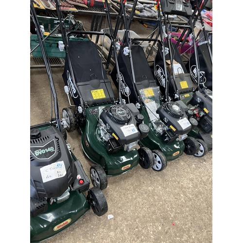 472 - new WEBB petrol mower